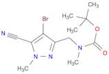 Carbamic acid, N-[(4-bromo-5-cyano-1-methyl-1H-pyrazol-3-yl)methyl]-N-methyl-, 1,1-dimethylethyl e…