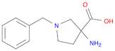 3-Pyrrolidinecarboxylic acid, 3-amino-1-(phenylmethyl)-