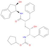 Carbamic acid, [5-[(2,3-dihydro-2-hydroxy-1H-inden-1-yl)amino]-2-hydroxy-5-oxo-1,4-bis(phenylmet...