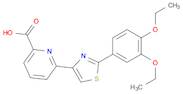 2-Pyridinecarboxylic acid, 6-[2-(3,4-diethoxyphenyl)-4-thiazolyl]-