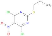 Pyrimidine, 4,6-dichloro-5-nitro-2-(propylthio)-