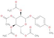 β-D-Glucopyranoside, 4-methoxyphenyl, 2,3,4,6-tetraacetate