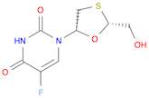 2,4(1H,3H)-Pyrimidinedione, 5-fluoro-1-[(2R,5S)-2-(hydroxymethyl)-1,3-oxathiolan-5-yl]-
