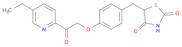2,4-Thiazolidinedione, 5-[[4-[2-(5-ethyl-2-pyridinyl)-2-oxoethoxy]phenyl]methyl]-