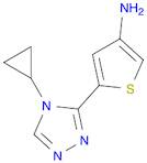 3-Thiophenamine, 5-(4-cyclopropyl-4H-1,2,4-triazol-3-yl)-