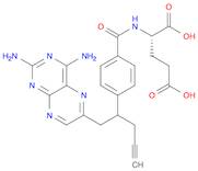 L-Glutamic acid, N-[4-[1-[(2,4-diamino-6-pteridinyl)methyl]-3-butyn-1-yl]benzoyl]-