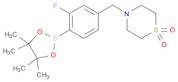 Thiomorpholine, 4-[[3-fluoro-4-(4,4,5,5-tetramethyl-1,3,2-dioxaborolan-2-yl)phenyl]methyl]-, 1,1-d…