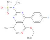 5-Pyrimidinecarboxylic acid, 4-(4-fluorophenyl)-6-(1-methylethyl)-2-[methyl(methylsulfonyl)amino]-, ethyl ester