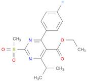 5-Pyrimidinecarboxylic acid, 4-(4-fluorophenyl)-6-(1-methylethyl)-2-(methylsulfonyl)-, ethyl ester