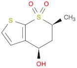 4H-Thieno[2,3-b]thiopyran-4-ol, 5,6-dihydro-6-methyl-, 7,7-dioxide, (4R,6S)-
