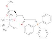 Hexanoic acid, 3-[[(1,1-dimethylethyl)dimethylsilyl]oxy]-5-oxo-6-(triphenylphosphoranylidene)-, methyl ester, (3R)-