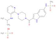 Methanesulfonamide, N-[2-[[4-[3-[(1-methylethyl)amino]-2-pyridinyl]-1-piperazinyl]carbonyl]-1H-indol-5-yl]-, methanesulfonate (1:1)