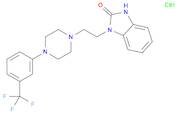 2H-Benzimidazol-2-one, 1,3-dihydro-1-[2-[4-[3-(trifluoromethyl)phenyl]-1-piperazinyl]ethyl]-, hydrochloride (1:1)
