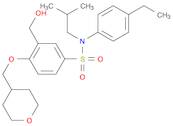 Benzenesulfonamide, N-(4-ethylphenyl)-3-(hydroxymethyl)-N-(2-methylpropyl)-4-[(tetrahydro-2H-pyran-4-yl)methoxy]-