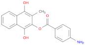 1,2,4-Naphthalenetriol, 3-methyl-, 2-(4-aminobenzoate)