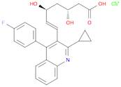 6-Heptenoic acid, 7-[2-cyclopropyl-4-(4-fluorophenyl)-3-quinolinyl]-3,5-dihydroxy-, calcium salt (2:1), (3R,5S,6E)-