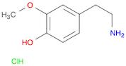 Phenol, 4-(2-aminoethyl)-2-methoxy-, hydrochloride (1:1)