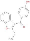 Methanone, (2-ethyl-3-benzofuranyl)(4-hydroxyphenyl)-