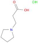 1-Pyrrolidinepropanoic acid, hydrochloride (1:1)