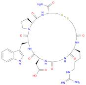 L-Cysteinamide, N6-(aminoiminomethyl)-N2-(3-mercapto-1-oxopropyl)-L-lysylglycyl-L-α-aspartyl-L-tryptophyl-L-prolyl-, cyclic (1→6)-disulfide