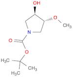 1-Pyrrolidinecarboxylic acid, 3-hydroxy-4-methoxy-, 1,1-dimethylethyl ester, (3R,4R)-rel-