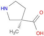 3-Pyrrolidinecarboxylic acid, 3-methyl-, (3R)-