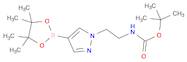 Carbamic acid, N-[2-[4-(4,4,5,5-tetramethyl-1,3,2-dioxaborolan-2-yl)-1H-pyrazol-1-yl]ethyl]-, 1,1-dimethylethyl ester