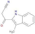 1H-Indole-2-propanenitrile, 3-methyl-β-oxo-