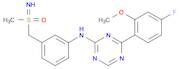 1,3,5-Triazin-2-amine, 4-(4-fluoro-2-methoxyphenyl)-N-[3-[(S-methylsulfonimidoyl)methyl]phenyl]-