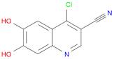 3-Quinolinecarbonitrile, 4-chloro-6,7-dihydroxy-