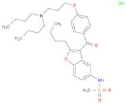 Methanesulfonamide, N-[2-butyl-3-[4-[3-(dibutylamino)propoxy]benzoyl]-5-benzofuranyl]-, hydrochloride (1:1)
