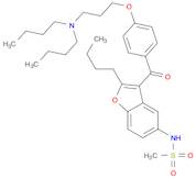 Methanesulfonamide, N-[2-butyl-3-[4-[3-(dibutylamino)propoxy]benzoyl]-5-benzofuranyl]-