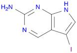 7H-Pyrrolo[2,3-d]pyrimidin-2-amine, 5-iodo-