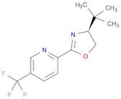 Pyridine, 2-[(4S)-4-(1,1-dimethylethyl)-4,5-dihydro-2-oxazolyl]-5-(trifluoromethyl)-