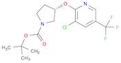 1-Pyrrolidinecarboxylic acid, 3-[[3-chloro-5-(trifluoromethyl)-2-pyridinyl]oxy]-, 1,1-dimethylethyl ester, (3S)-