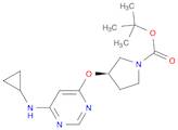 1-Pyrrolidinecarboxylic acid, 3-[[6-(cyclopropylamino)-4-pyrimidinyl]oxy]-, 1,1-dimethylethyl ester, (3R)-