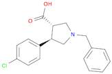 3-Pyrrolidinecarboxylic acid, 4-(4-chlorophenyl)-1-(phenylmethyl)-, (3S,4R)-