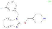 1H-Benzimidazole, 1-[(3-fluorophenyl)methyl]-2-(4-piperidinylmethoxy)-, hydrochloride (1:1)