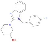 3-Piperidinol, 1-[1-[(4-fluorophenyl)methyl]-1H-benzimidazol-2-yl]-