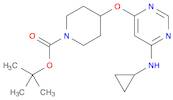1-Piperidinecarboxylic acid, 4-[[6-(cyclopropylamino)-4-pyrimidinyl]oxy]-, 1,1-dimethylethyl ester