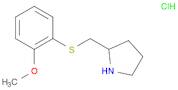 Pyrrolidine, 2-[[(2-methoxyphenyl)thio]methyl]-, hydrochloride (1:1)