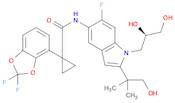 Cyclopropanecarboxamide, 1-(2,2-difluoro-1,3-benzodioxol-4-yl)-N-[1-[(2R)-2,3-dihydroxypropyl]-6-fluoro-2-(2-hydroxy-1,1-dimethylethyl)-1H-indol-5-yl]-