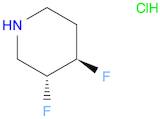 Piperidine, 3,4-difluoro-, hydrochloride (1:1), (3R,4R)-rel-