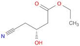 Butanoic acid, 4-cyano-3-hydroxy-, ethyl ester, (3R)-