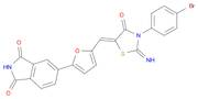 1H-Isoindole-1,3(2H)-dione, 5-[5-[[(5Z)-3-(4-bromophenyl)-2-imino-4-oxo-5-thiazolidinylidene]methyl]-2-furanyl]-