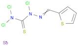 Antimony, trichloro[2-(2-thienylmethylene)hydrazinecarbothioamide]- (9CI)