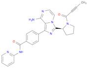 Benzamide, 4-[8-amino-3-[(2S)-1-(1-oxo-2-butyn-1-yl)-2-pyrrolidinyl]imidazo[1,5-a]pyrazin-1-yl]-N-2-pyridinyl-