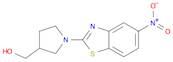 3-Pyrrolidinemethanol, 1-(5-nitro-2-benzothiazolyl)-