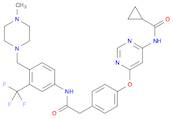 Benzeneacetamide, 4-[[6-[(cyclopropylcarbonyl)amino]-4-pyrimidinyl]oxy]-N-[4-[(4-methyl-1-piperazinyl)methyl]-3-(trifluoromethyl)phenyl]-