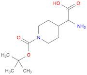 4-Piperidineacetic acid, α-amino-1-[(1,1-dimethylethoxy)carbonyl]-